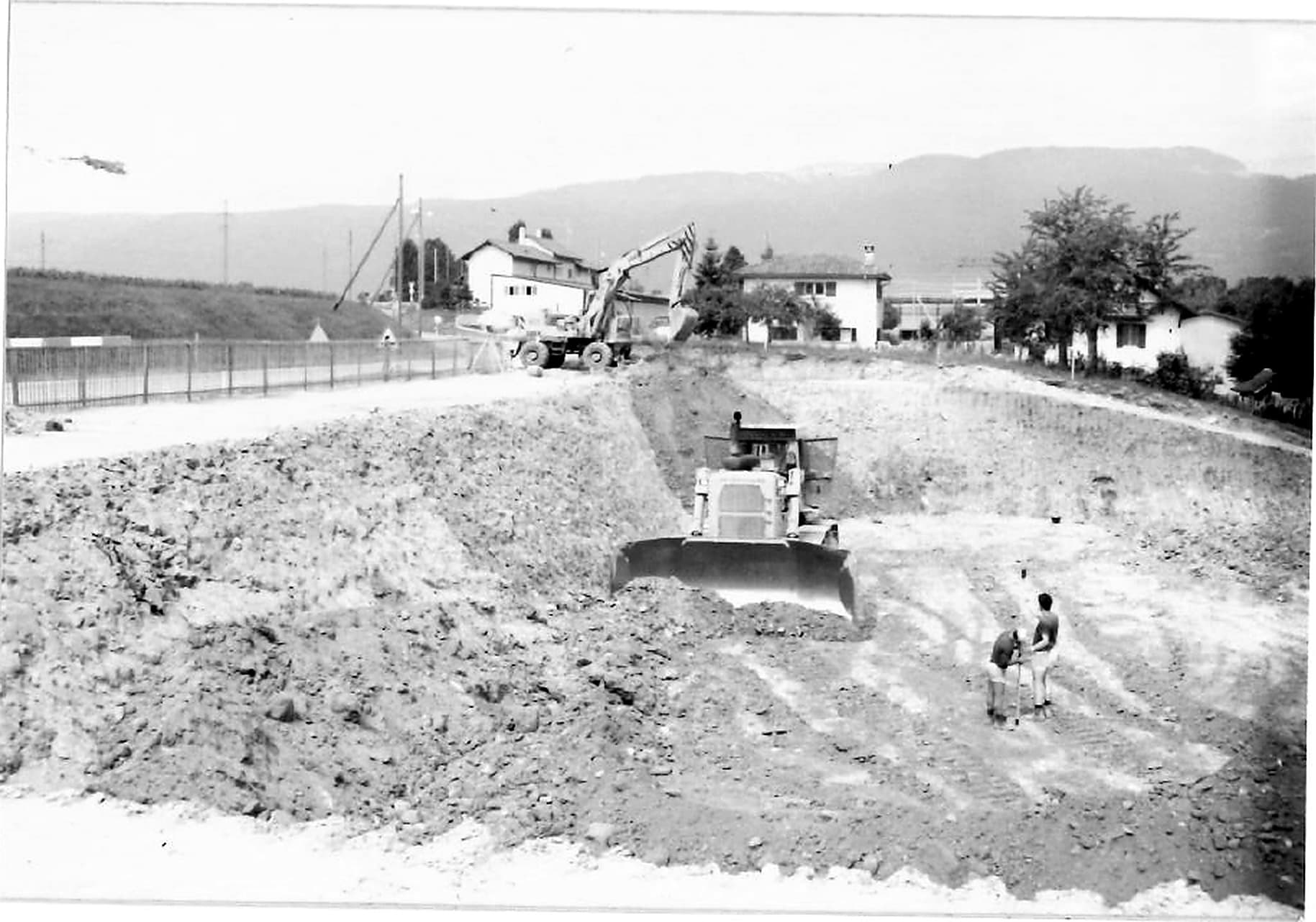 Le chantier de l'atelier Teutschmann en construction